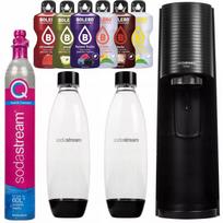 SODASTREAM TERRA JUODAS GAZUOTO VANDENS APARATAS + 2 BUTELIAI