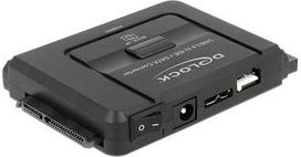 Adapteris Delock 61486 Micro USB 3.0 B female, DC jack, 3 m, juoda sp.