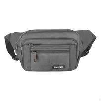 Fanny Pack for Water Resistant Small Waist Pouch Bag with 5 Pockets Running Travelling Hiking pilka spalva