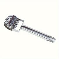 Stainless Steel Meat Tenderizer , Durable, Multi Functional Tool for Steak , Pork Rolls, Perfect for Home Cooking , Restaurant Use hob white