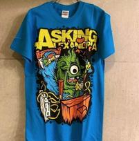 Asking Alexandria rock band Monster Art Blue T SHIRT FULL SIZE S-5XL Unisex T-Shirt XXXL black