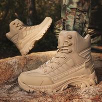 Vyriški taktiniai batai su raišteliais Kariniai armijos batai Unisex Darbiniai žygio batai Dykumos Vandeniui atsparūs Prekinio ženklo Laipiojimo batai Vyriški Kulkšnies Dydis Didelis 39 ruda