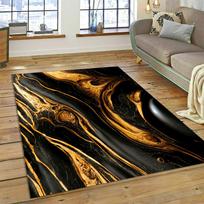3D Colour Marble World Map Blue Green Gold Carpet Rug for Home Living Room Bedroom Sofa Doormat Decor,Kids Area Rug Non-slip Mat 40x60cm brown