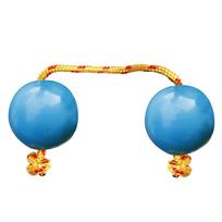 Aslatuas Rhythmic Ball, Music Egg Shaker Rattle Double Gourd Asalato Fingertip Drum Balls, African Shaker Rattle Sets juoda