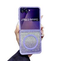 Samsung Galaxy Z Flip 7/6/5 Double-Sided Diamond Magnetic Phone Case Z Flip 7 blue