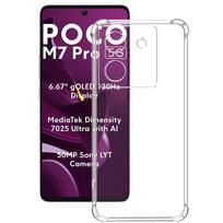 For Xiaomi Poco M7 Pro M7Pro 5G 2025 Case Clear Silicone Soft Phone Cover For PocoM7Pro M 7 Shockproof Transparent Protect Cover Poco M7 5G blue