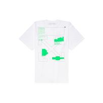 OFF WHITE SS20 T Shirts Men's Crew Neck Moderate Straight Fit OMAA038R201850060145 XS white