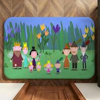 Cartoon B-Ben & Holly-Y Floor Mat Soft Flannel Floor Mat  Suitable for Entryways, Living Rooms, Bedrooms, and Bathrooms 100cm x 150cm