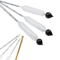 Hydrometer Tester Wooden Box Alcoholmeter Alcohol Meter Wine Meter Thermometer 3pcs