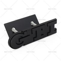3D Metal Car Grille Sticker GTI Emblem For Volkswagen GDH3 Golf 5 Polo Golf 7 5 6 Mk6 7 R 7 Gtd Mk7 Mk4 Mk5 GTI Car Stickers matinė juoda spalva