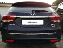 Hyundai i40 CW VF - CHROME JUOSTA Chromuotas GALINIS dangtis