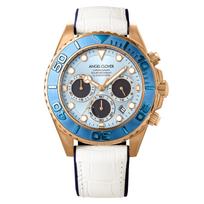 Timecraft Diver Solar 20 ATM Water Mineral Light Blue [Angel Clover] Watch, Powered, Resistant, Glass, Dial, TCD45PBU-WH, Men's [Authentic] beige