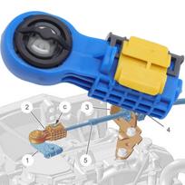 Skirta Citroen C2 C3 C4 C5 Pavarų dėžės perjungimo svirties kabelio galo jungties jungtis Adapterio parinkiklis Sagtis Xsara Picasso atsarginės dalys 1X yellow