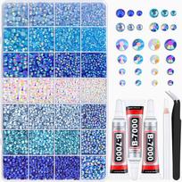20000Pcs Bedazzling Kit with 3Pcs B7000 Jewelry Glue Resin Rhinestones for Crafting Crafts Bedazzler Kit Flatback Gems