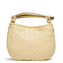 New sardines series woven handbag retro messenger bag trendy versatile bag women 20*2*15 (small size)