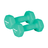 HEX ketaus neopreno hanteliai 2x3kg, REBEL ACTIVE