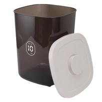 Airtight Dog Cat Food Storage Container Robust PET 10L Large Capacity Vacuum Sealed Pet Food Storage Bin for Dog Cat black