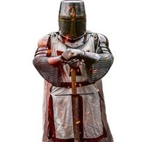 „Knight Armor Steel“ – pilnas Tamplierių riterio kostiumas, skirtas Cosplay ir Helovinui | „Crusader Chainmail“ black
