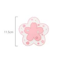 1 vnt. Kawaii padėkliukai japoniško stiliaus Sakura kavos puodelio padėkliukas Sakura izoliuota stalo servetėlė arbatos pieno puodelio namų dekoravimas indai gėrimams white