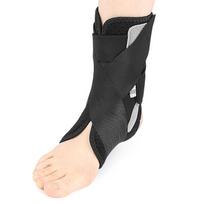 Sports Ankle Brace with Double Elastic Straps for Basketball, Running, and Fitness - Protective Sleeve Bandage for Foot & Ankle Black Gray black