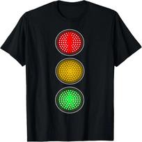 Funny Stop Light Signal Halloween group party costume idea T-Shirt XXXL juoda