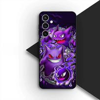 skirta Samsung Galaxy S20 S22 S21 FE Ultra Plus A07 A17 A15 A16 A25 A57 A37 telefono dėklas P-Pokemons GO Gengar P-Pikachus Psyduck Galaxy A57 purple