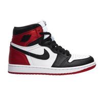 Jordan 1 Retro High Satin Black Toe (Women's) 37.5 black