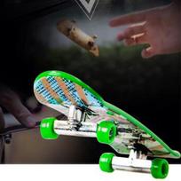 Exquisite Mini Fingerboard Skate Park Ramp Part Handrail Sport for Kids Xmas Gift gray