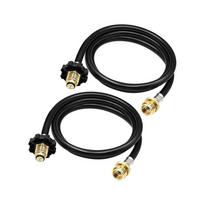 2 Pack 6FT Propane Adapter Hose 1Lb to 20Lb,POL Male Connection Hose for Buddy Heater, Stove, Porta