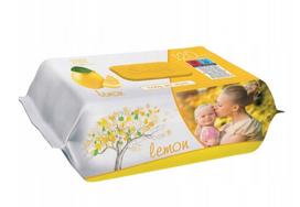 Sleepy wet wipes for hands and body, clip closure, Lemon, 120 pcs.