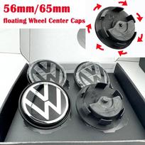 VW 4 vnt. Maglev plaukiojančio ratlankio centro dangteliai 56mm/65mm Vandeniui atsparūs, dulkėms atsparūs pakaitiniai dangteliai Volkswagen VW Golf 5 6 7 Passa 56mm gray