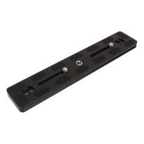 Camera Extended Quick Release Plate Rail Sliding Plate for Arca 1/4 Inch 3/8 Inch Threaded Hole Aluminum 200mm Camera QR Plate Length: 200mm / 7.9in black