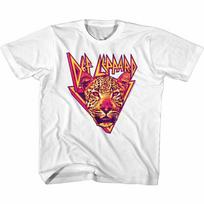 2026 Def Leppard Leopard White Kids T-Shirt Youth Toddler Men's and Women's Loose and Breathab XXL pink
