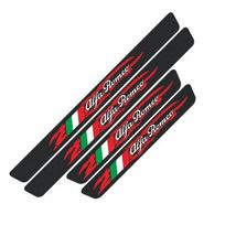 Automobilio durų slenksčio lipdukai Alfa Romeo Giulia Brera 155 156 159 GT Mito Giulietta 147 Stelvio Tonale Logotipo Decoration HG7 black