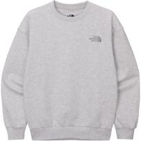 The North Face Solid Color Crew Neck Long Sleeve Logo Print Pullover Sweatshirt Men sweatshirt Gray NM5MQ54J L gray