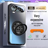 Honor 600 Pro Phone Case: Full-Coverage, Rotating Stand Lens Protector for Honor 600 Super Version. Honor 600 Pro black
