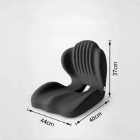 2026 Ergonomic Memory Foam Lumbar Support Cushion Pressure Relief Back Pad Office Sedentary Posture Correction Seat Cushion L gray