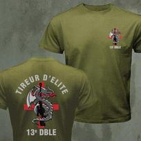 FFL French Legion Etrangere Tireur Delite e DBLE Sniper Army Logo Tshirt Short Sleeve Casual Cotton ONeck Unisexs T Shirts 3XL brown