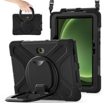 Shockproof Kids Case For Samsung Galaxy Tab Active 4 5 Pro 10.1 inchSafe Pull Ring Stand Shoulder Strap Cover Tab Active4 Pro 2022 juoda