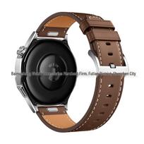 HUAWEI WATCH GT6/GT7 natūralios odos apyrankė - Oficialaus stiliaus GT6 laikrodžiui 22mm Interface tamsiai ruda spalva