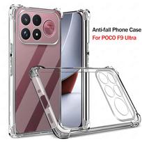Shockproof Armor Case For Xiaomi POCO F9 Ultra POCOF9 Pro Little F9Ultra F9Pro 5G Clear Silicone Cover Transparent Funda Bumper For POCO F9 Pro gray
