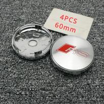 4 vnt. 60 mm modifikuotas ratlankio dangtelis Padangos centrinis logotipas Audi A1 A2 A3 A4 A5 A6 A7 A8 Q2 Q3 Q5 Q7 - Automobilio rato centrinis dangtelis gray