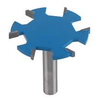 6 briaunų freza T-pjūviui, medžio apdirbimui, griovelių frezavimui, legiruotas anglinis plienas, prailgintas kotas(12 mm kotas )
