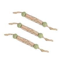 Pure Natural Cat Teeth Cleaning Stick Catnip Actinidia Fruit Cat Snack Stick Toothpaste Silvervine Stick Cat Dental Care beige
