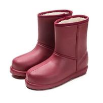 Nauji moteriški sniego batai Moteriški šilti pliušiniai nuogi batai Vandeniui atsparūs moteriški batai Žieminiai vientisos spalvos EVA darbo batai Botines Para Mujeres 40 brown