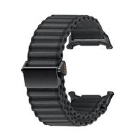 Takų apyrankė Samsung Galaxy Watch Ultra 47mm Nailono kilpos dirželis Galaxy Watch LTE 47MM Be tarpų Greitai tvirtinamas apyrankės priedai Galaxy Ultra 47mm juoda