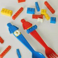 Oxford Lego Fork Spoon Spoon 6-piece Gift Set Oxford Simple Spoon & Fork red