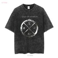 Clan Of Xymox T Shirt Alt Rock Goth Dark Wave Band long or short sleeves vintage Washed designer clothes Casual streetwear M black