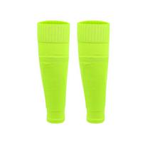 Professional Adult Football Sock Covers for Leg Guards - Footless Sports Socks In Stock S fluorescencinė žalia spalva