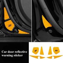 For Jetour Traveler Shanhai T2 Car Reflective Door Warning Sticker Night Anti-collision Modified Large Full Set Auto Accessories oranžinė